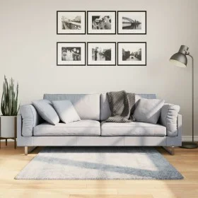 PAMPLONA moderner Langflor-Shaggy-Teppich Blau 120x120 cm von , Teppiche - Ref: Foro24-375321, Preis: 39,51 €, Rabatt: %