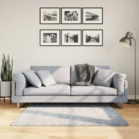 PAMPLONA moderner Langflor-Shaggy-Teppich Blau 120x120 cm von , Teppiche - Ref: Foro24-375321, Preis: 39,51 €, Rabatt: %