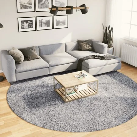 Moderner Langflor-Shaggy-Teppich PAMPLONA blau Ø 280 cm von , Teppiche - Ref: Foro24-375337, Preis: 117,60 €, Rabatt: %