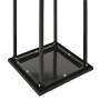 Firewood rack with black steel base 37x37x113 cm by vidaXL, Firewood bags and holders - Ref: Foro24-284702, Price: 49,60 €, D...