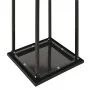 Leñero con base acero negro 37x37x113 cm de vidaXL, Bolsas y soportes de leña - Ref: Foro24-284702, Precio: 48,85 €, Descuent...