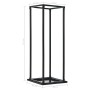 Firewood rack with black steel base 37x37x113 cm by vidaXL, Firewood bags and holders - Ref: Foro24-284702, Price: 49,60 €, D...