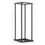 Firewood rack with black steel base 37x37x113 cm by vidaXL, Firewood bags and holders - Ref: Foro24-284702, Price: 48,85 €, D...