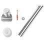 RIDDER Chrom Gardinenstange Halterung für Badezimmer 55x2,5x2,5 cm von RIDDER, Duschstangen - Ref: Foro24-425900, Preis: 23,6...