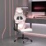 Massage-Gaming-Stuhl aus weißem und rosa Kunstleder von , Gaming-Stühle - Ref: Foro24-345431, Preis: 116,72 €, Rabatt: %