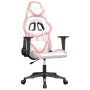 Massage-Gaming-Stuhl aus weißem und rosa Kunstleder von , Gaming-Stühle - Ref: Foro24-345431, Preis: 116,72 €, Rabatt: %