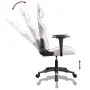 Silla gaming de masaje cuero sintético blanco y rosa de , Sillones para videojuegos - Ref: Foro24-345431, Precio: 114,95 €, D...