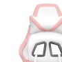 Massage-Gaming-Stuhl aus weißem und rosa Kunstleder von , Gaming-Stühle - Ref: Foro24-345431, Preis: 116,72 €, Rabatt: %