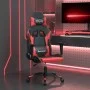 Black and red synthetic leather massage gaming chair by , Gaming chairs - Ref: Foro24-345446, Price: 115,85 €, Discount: %