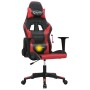 Schwarz-roter Massage-Gaming-Stuhl aus Kunstleder von , Gaming-Stühle - Ref: Foro24-345446, Preis: 117,62 €, Rabatt: %