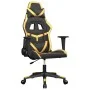 Silla gaming de masaje cuero sintético negro y dorado de , Sillones para videojuegos - Ref: Foro24-345425, Precio: 115,06 €, ...
