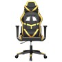 Schwarz-goldener Massage-Gaming-Stuhl aus Kunstleder von , Gaming-Stühle - Ref: Foro24-345425, Preis: 116,84 €, Rabatt: %