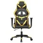 Silla gaming de masaje cuero sintético negro y dorado de , Sillones para videojuegos - Ref: Foro24-345425, Precio: 115,06 €, ...