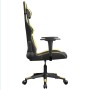 Schwarz-goldener Massage-Gaming-Stuhl aus Kunstleder von , Gaming-Stühle - Ref: Foro24-345425, Preis: 116,84 €, Rabatt: %