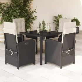 5-piece garden furniture set with black synthetic rattan cushions by , Garden sets - Ref: Foro24-3212451, Price: 625,32 €, Di...