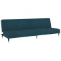 2-Sitzer-Schlafsofa aus blauem Samt von , Sofas - Ref: Foro24-375873, Preis: 261,29 €, Rabatt: %