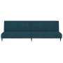2-Sitzer-Schlafsofa aus blauem Samt von , Sofas - Ref: Foro24-375873, Preis: 261,29 €, Rabatt: %