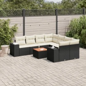 8-piece garden sofa set and black synthetic rattan cushions by , Garden sets - Ref: Foro24-3225370, Price: 545,69 €, Discount: %