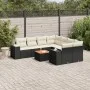 8-teiliges Gartensofa-Set und schwarze synthetische Rattankissen von , Gartensets - Ref: Foro24-3225370, Preis: 545,69 €, Rab...