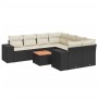 8-piece garden sofa set and black synthetic rattan cushions by , Garden sets - Ref: Foro24-3225370, Price: 501,18 €, Discount: %