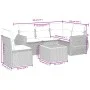 Garden sofa set with cushions 6 pieces beige synthetic rattan by , Garden sets - Ref: Foro24-3257340, Price: 413,88 €, Discou...