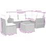 Gartensofa-Set mit Kissen, 6-teilig, beiges synthetisches Rattan von , Gartensets - Ref: Foro24-3257340, Preis: 413,87 €, Rab...