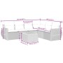 7-piece garden sofa set and beige synthetic rattan cushions by , Garden sets - Ref: Foro24-3257354, Price: 454,39 €, Discount: %