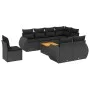 8-piece garden sofa set and black synthetic rattan cushions by , Garden sets - Ref: Foro24-3257427, Price: 589,60 €, Discount: %