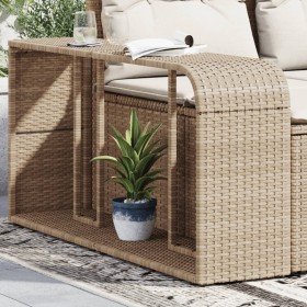 Storage shelves 2 units beige synthetic rattan by , Hangers and shelves - Ref: Foro24-366070, Price: 65,92 €, Discount: %