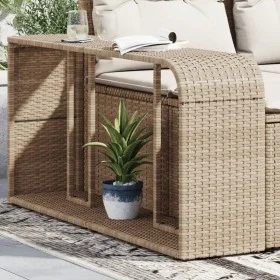 Storage shelves 2 units beige synthetic rattan by , Hangers and shelves - Ref: Foro24-366070, Price: 72,53 €, Discount: %