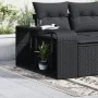 Storage shelves 2 units black synthetic rattan by , Hangers and shelves - Ref: Foro24-365981, Price: 80,15 €, Discount: %