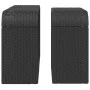 Storage shelves 2 units black synthetic rattan by , Hangers and shelves - Ref: Foro24-365981, Price: 80,15 €, Discount: %