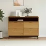 FLAM Kommode aus massivem Kiefernholz 110x40x80 cm von , Schubladen - Ref: Foro24-376070, Preis: 225,41 €, Rabatt: %