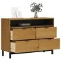 FLAM Kommode aus massivem Kiefernholz 110x40x80 cm von , Schubladen - Ref: Foro24-376070, Preis: 225,41 €, Rabatt: %