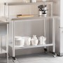 Küchenarbeitstisch mit Edelstahlablage 110x55x120cm von , Wiederherstellung - Ref: Foro24-3208898, Preis: 233,99 €, Rabatt: %