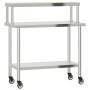 Küchenarbeitstisch mit Edelstahlablage 110x55x120cm von , Wiederherstellung - Ref: Foro24-3208898, Preis: 233,99 €, Rabatt: %