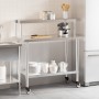 Küchenarbeitstisch mit Edelstahlablage 110x55x120cm von , Wiederherstellung - Ref: Foro24-3208898, Preis: 233,99 €, Rabatt: %