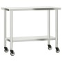 Küchenarbeitstisch mit Edelstahlablage 110x55x120cm von , Wiederherstellung - Ref: Foro24-3208898, Preis: 233,99 €, Rabatt: %