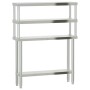 Kitchen work table with stainless steel shelf 110x30x150cm by , Restoration - Ref: Foro24-3208902, Price: 293,80 €, Discount: %