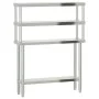 Mesa de trabajo para cocina con estante acero inox 110x30x150cm de , Restauración - Ref: Foro24-3208902, Precio: 280,26 €, De...
