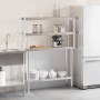 Küchenarbeitstisch mit Edelstahlablage 110x30x150cm von , Wiederherstellung - Ref: Foro24-3208902, Preis: 293,80 €, Rabatt: %