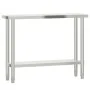 Mesa de trabajo para cocina con estante acero inox 110x30x150cm de , Restauración - Ref: Foro24-3208902, Precio: 280,26 €, De...