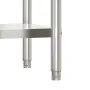 Mesa de trabajo para cocina con estante acero inox 110x30x150cm de , Restauración - Ref: Foro24-3208902, Precio: 280,26 €, De...