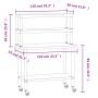 Küchenarbeitstisch mit Edelstahlablage 110x55x150cm von , Wiederherstellung - Ref: Foro24-3208909, Preis: 294,49 €, Rabatt: %