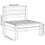 Gartensofa ohne Armlehnen aus massivem Kiefernholz, wachsbraun von , Modulare Sofas für den Außenbereich - Ref: Foro24-837995...