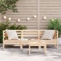 3-seater garden sofa in solid pine wood by , Modular outdoor sofas - Ref: Foro24-838026, Price: 151,81 €, Discount: %