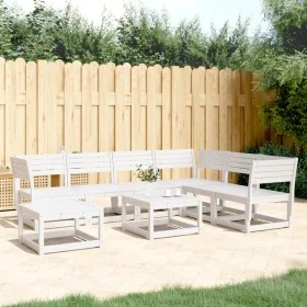 Garden furniture set 7 pieces solid white pine wood by , Garden sets - Ref: Foro24-3216926, Price: 615,66 €, Discount: %