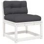 4-piece garden furniture set with solid white pine wood cushions by , Garden sets - Ref: Foro24-3216911, Price: 447,29 €, Dis...