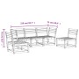Gartensofa-Set 5-teilig aus massivem Kiefernholz von , Gartensets - Ref: Foro24-3216970, Preis: 343,57 €, Rabatt: %