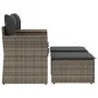 2-Sitzer-Gartensofa mit Markise und grauen PE-Rattanhockern von , Outdoor-Sofas - Ref: Foro24-365804, Preis: 304,45 €, Rabatt: %